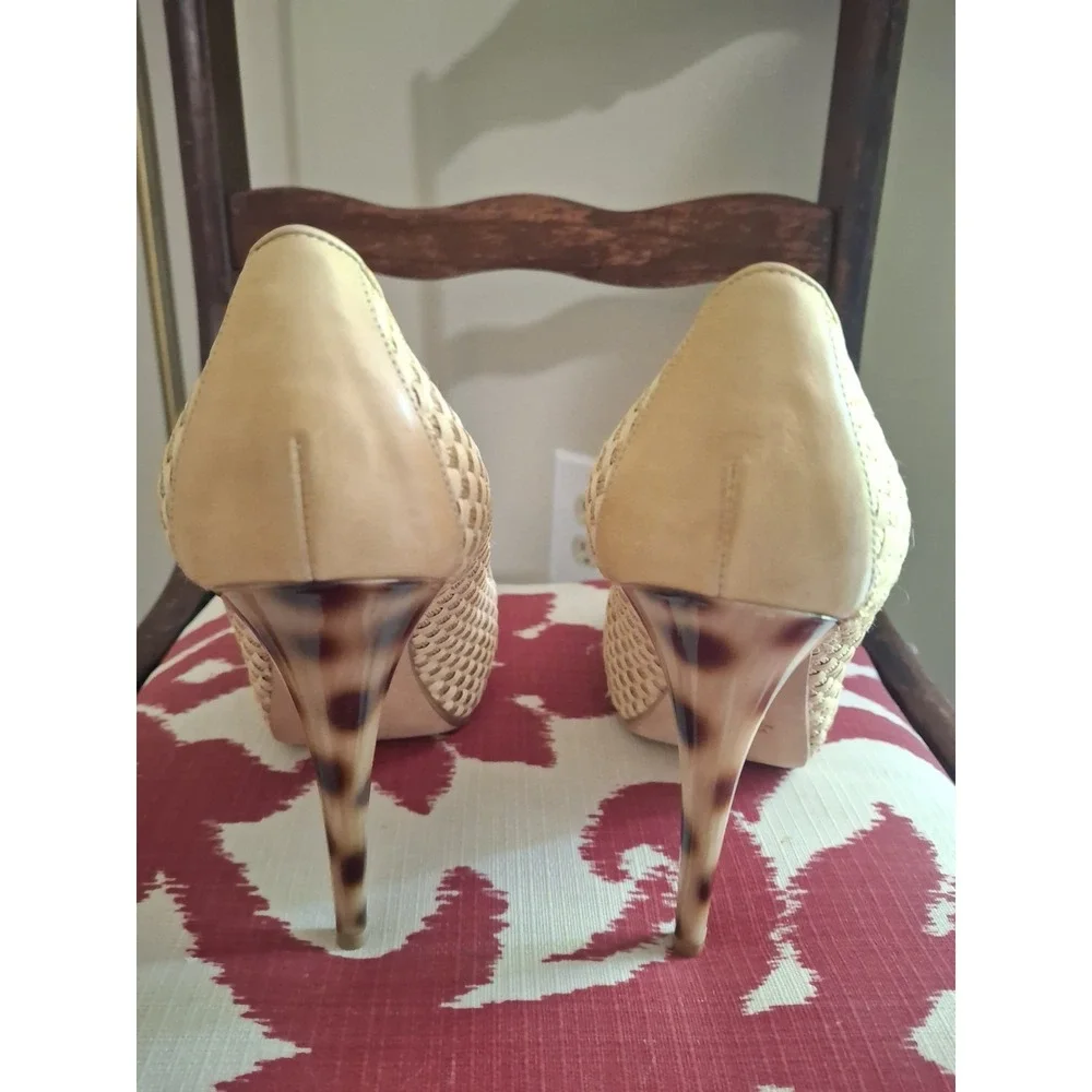 Baldan Venezia Platform Peep Toe Pumps  Stiletto Heels Italy 39.5 US 9  $470